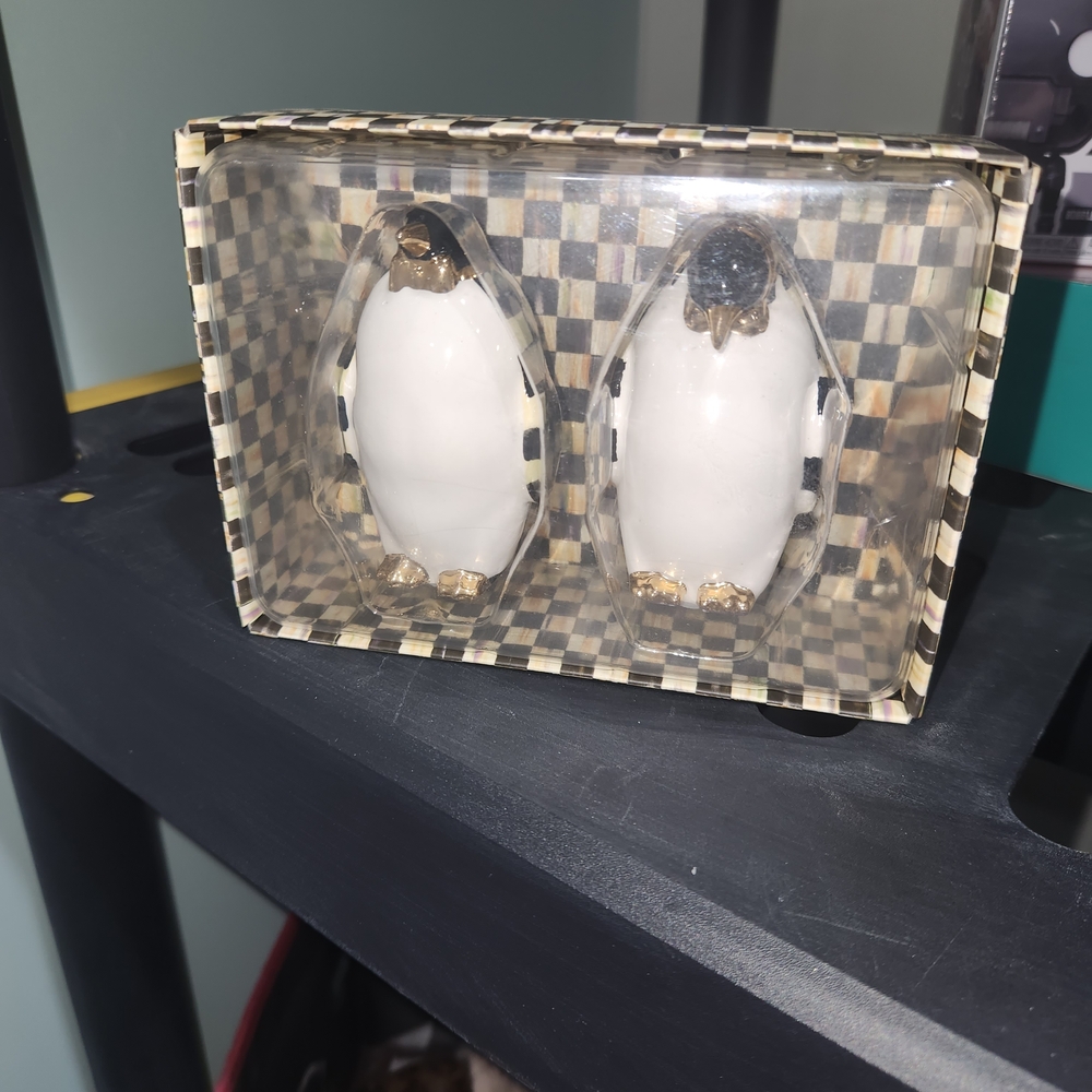 MacKenzie-Childs Black and White Penguin Set